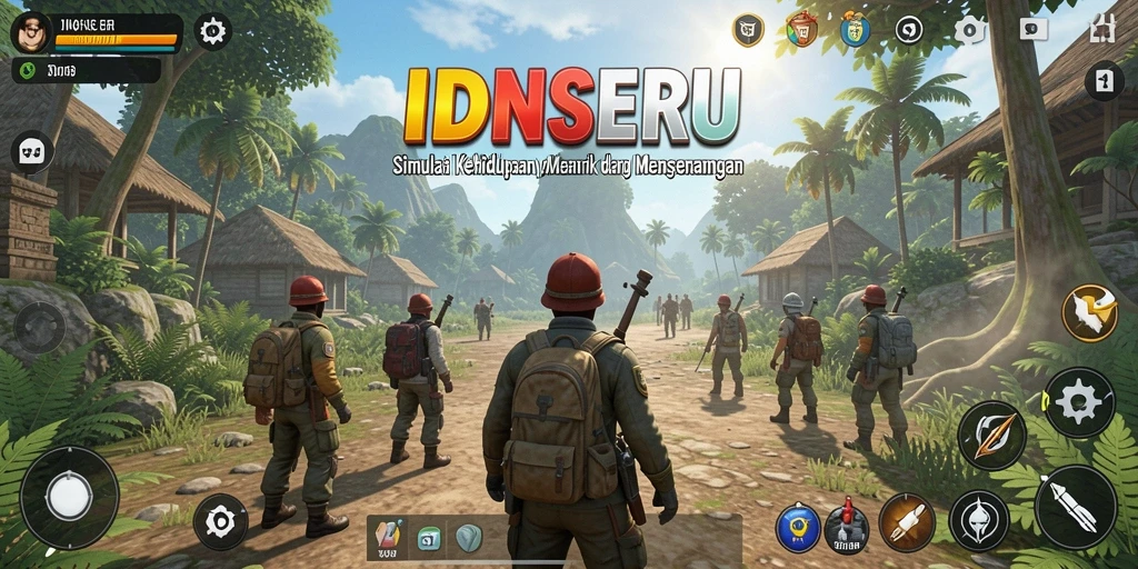 Tampilan gameplay <strong>IDNSERU</strong> yang menarik dan interaktif.