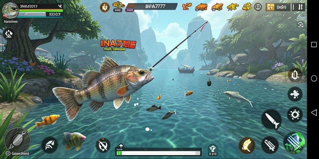 Tampilan menarik dari gameplay memancing di INA777.