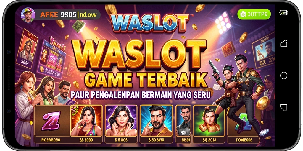 Screenshot gameplay WASLOT dengan berbagai pilihan mesin slot.